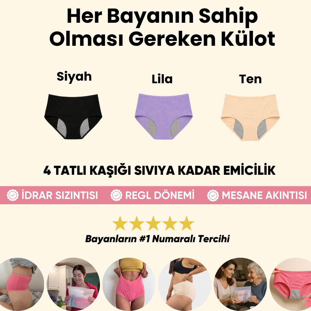 EveryDryies™ Sızdırmaz Çamaşır